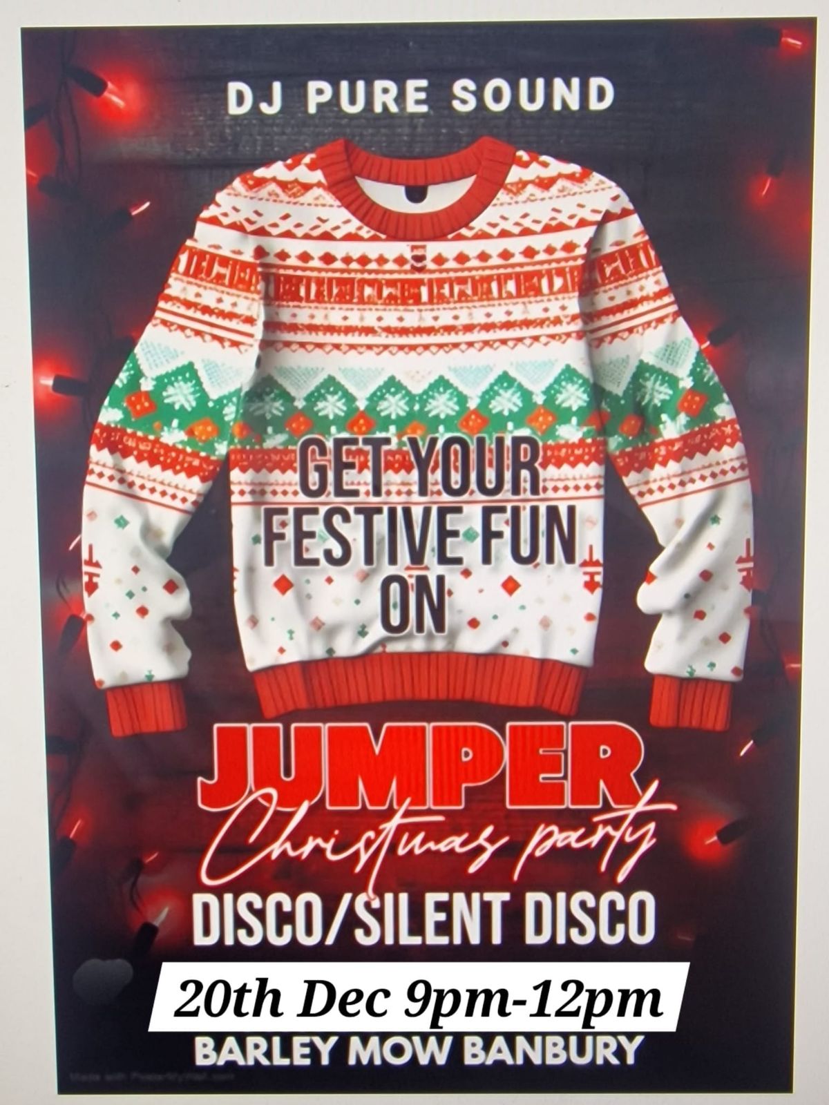 Silent Disco + Festive Jumper Party!!