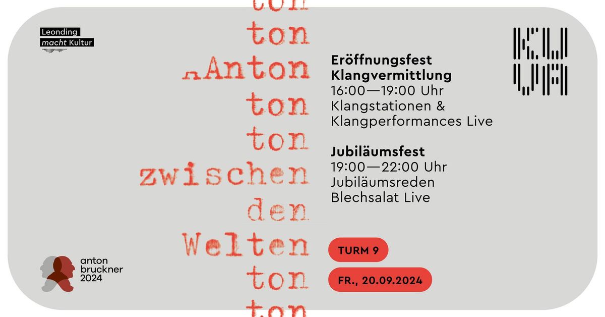 Er\u00f6ffnungsfest Klangvermittlung & Jubil\u00e4umsfest