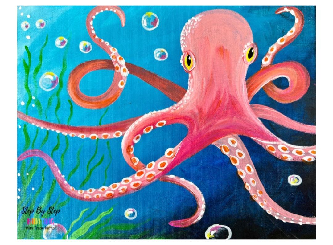  Octopus \ud83d\udc19 painting party @ palpable's