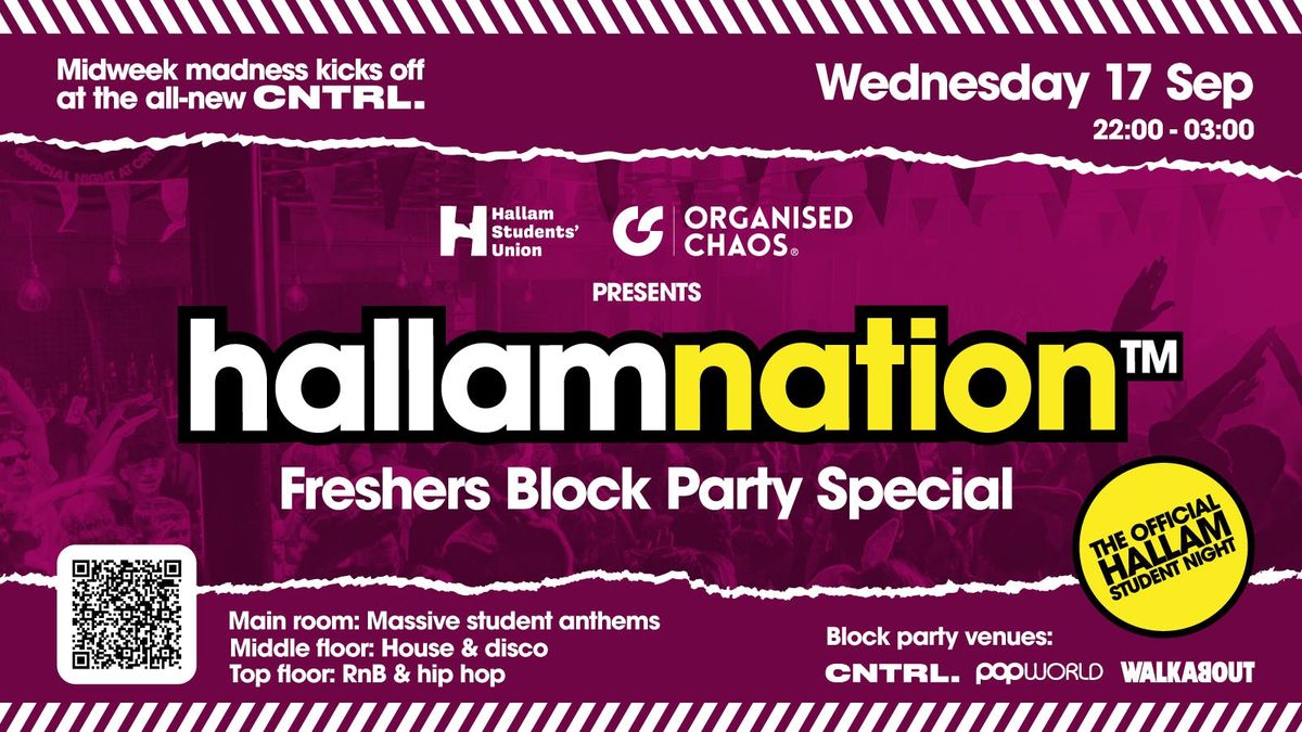 Hallamnation: Official Freshers Block Party