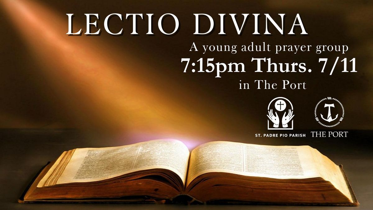 Lectio Divina - a prayer group for young adults