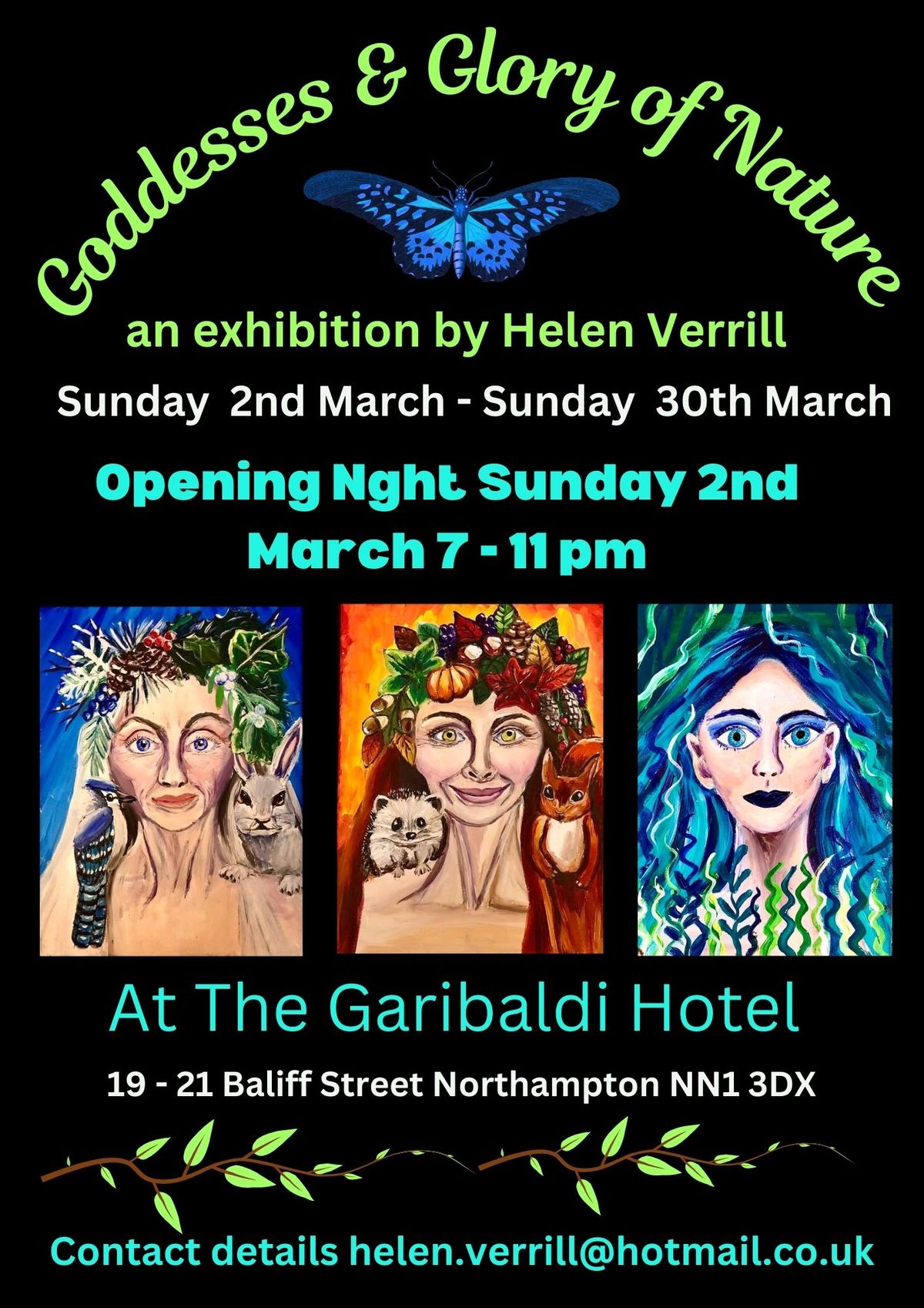 Goddesses & Glory of Nature Art Exhibition at the Garibaldi Hotel