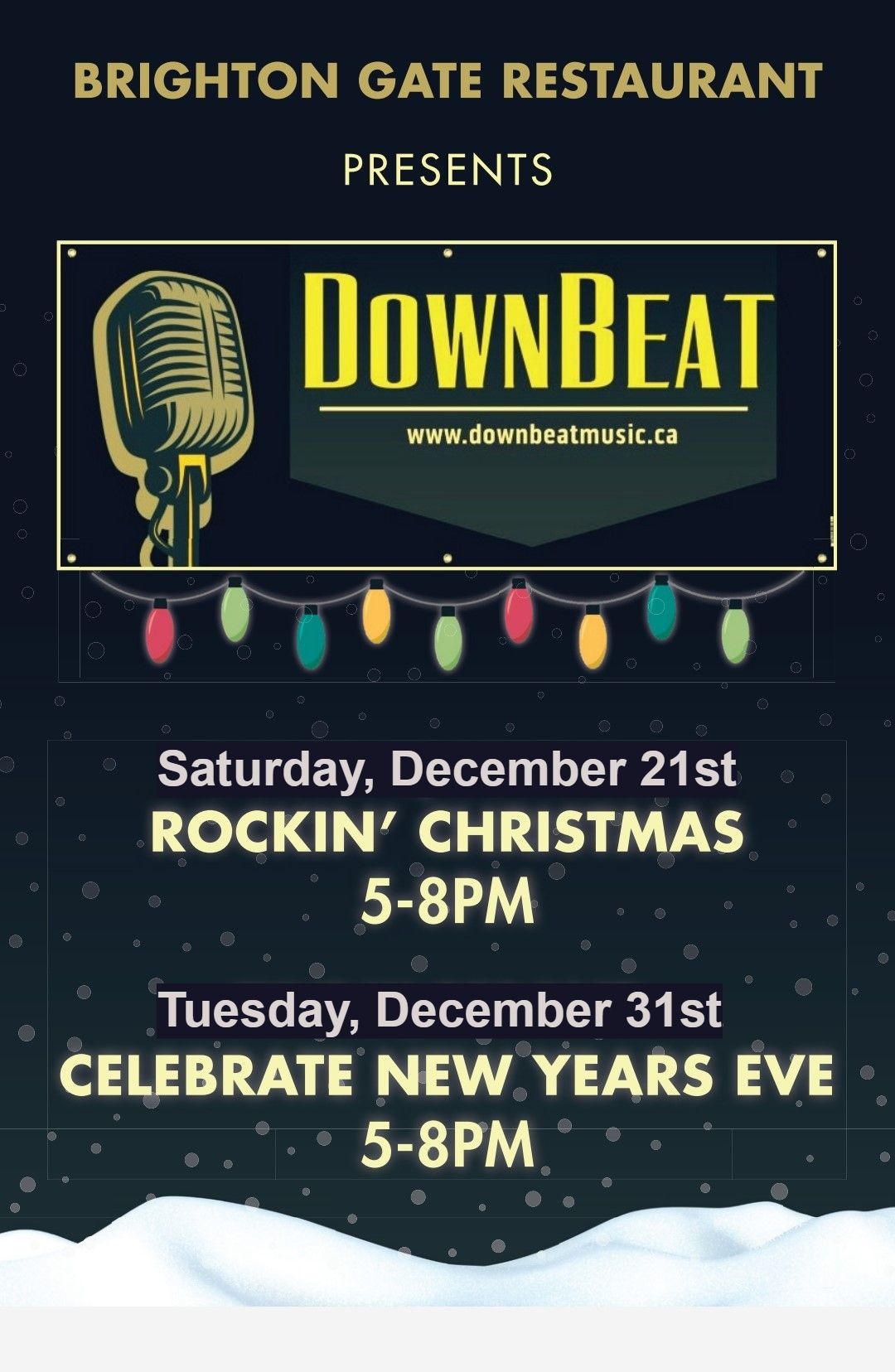 DownBeat at Brighton Gate Restaurant!