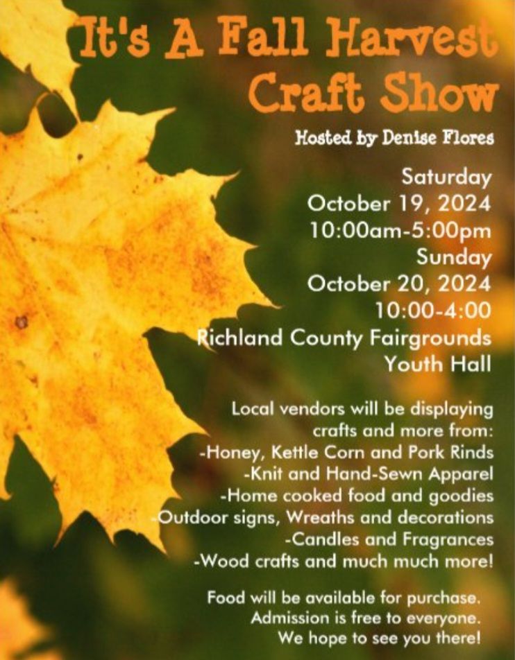 IT'S A FALL HARVEST CRAFT SHOW Y'ALL