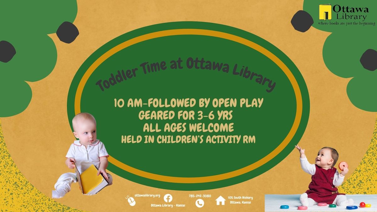 Thursday Toddler Time at the Ottawa Library