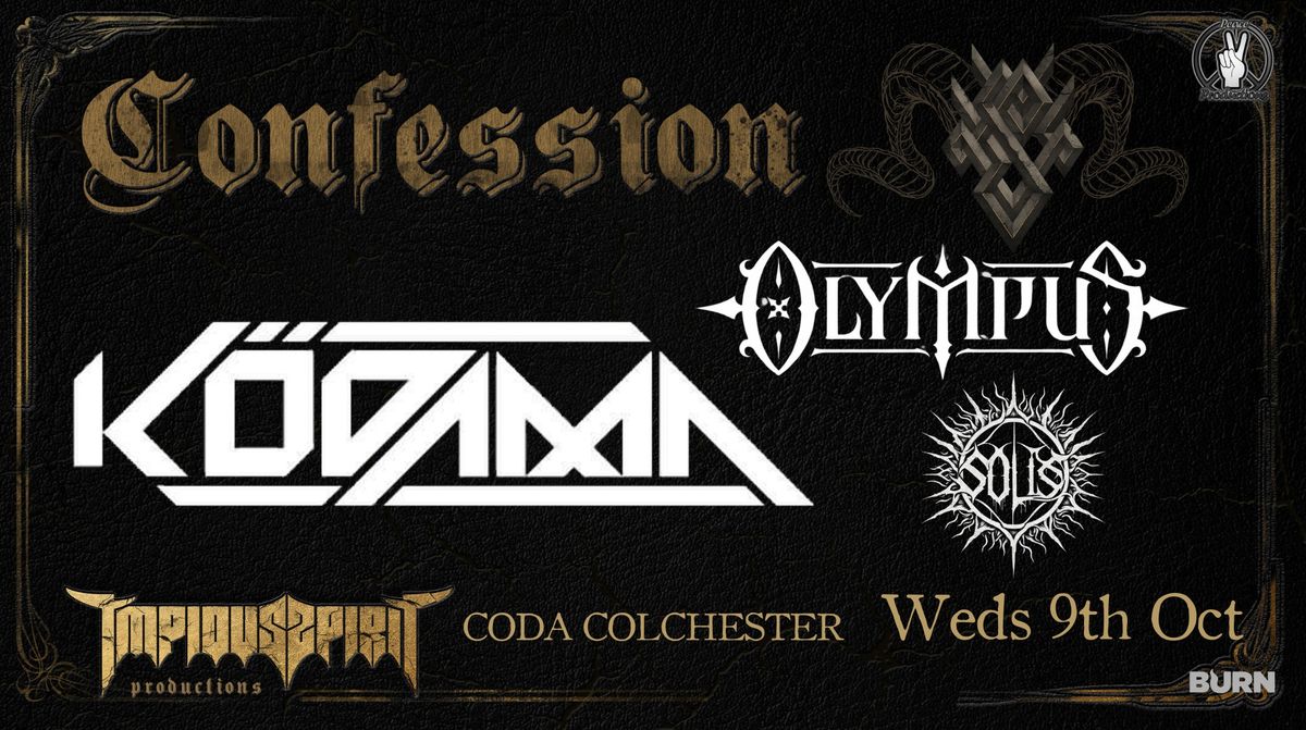 CONFESSION @ CODA COLCHESTER 9\/10\/24