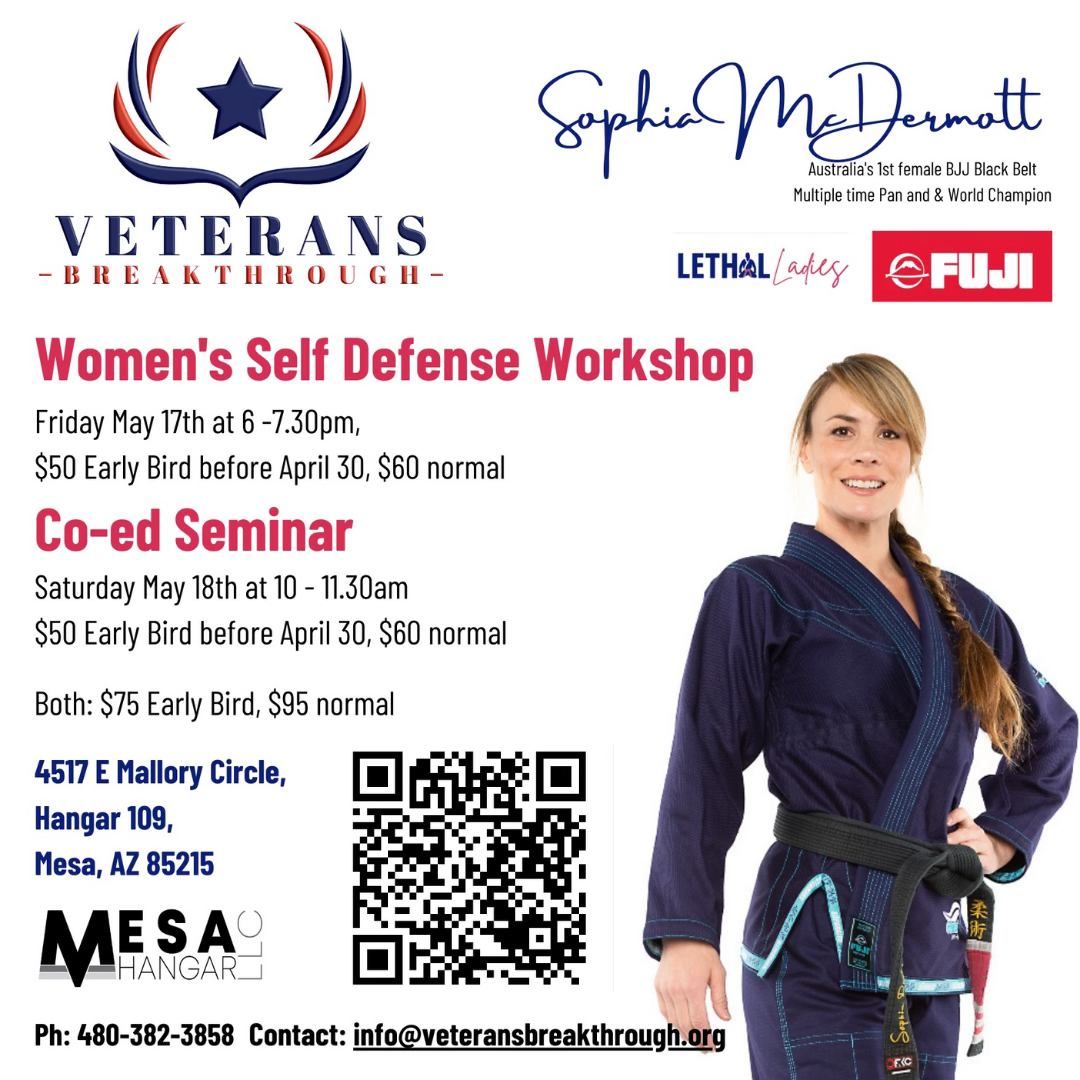 Women's Self Defense and Cord BJJ seminar with Sophia McDermott