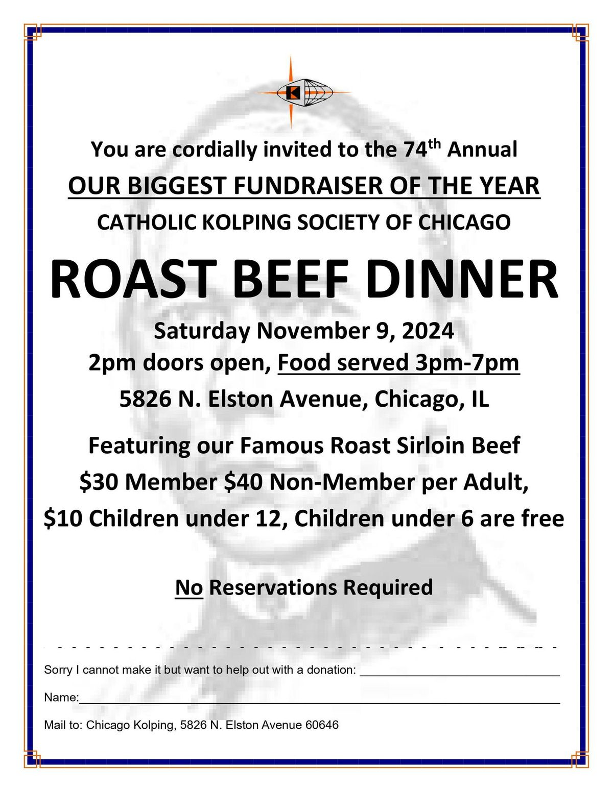 Annual Roast Beef Dinner