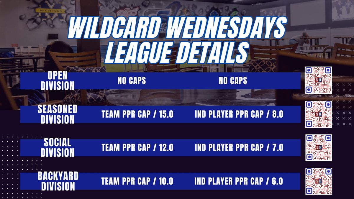 Wildcard Wednesday League Starting October 2nd