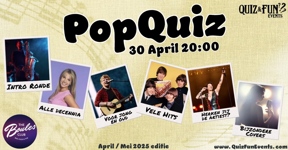 PopQuiz april | Nijmegen