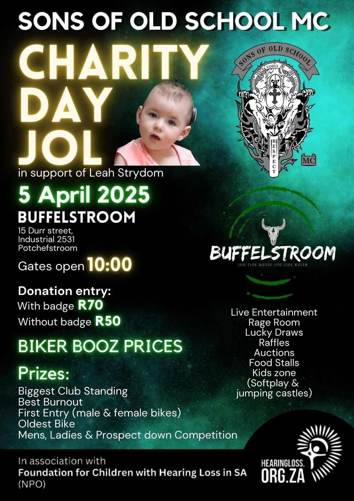 Charity day jol in support of Leah Strydom