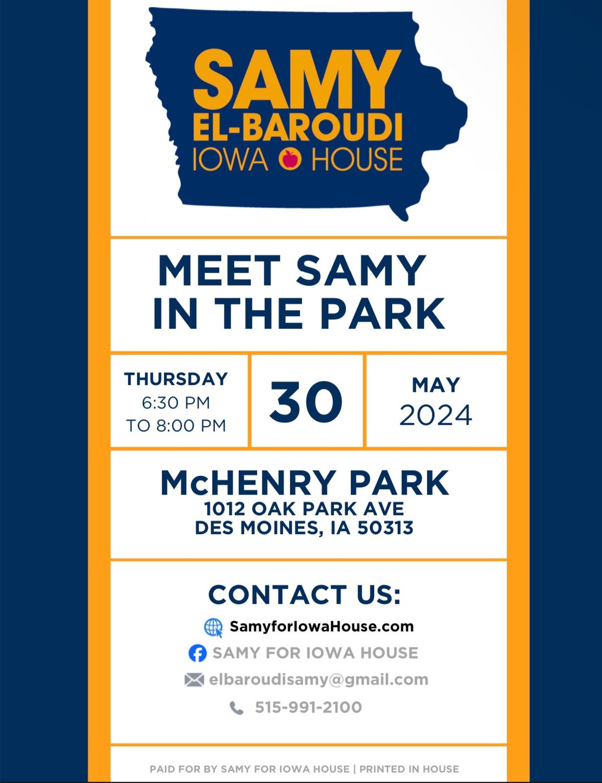 Meet Samy at McHenry