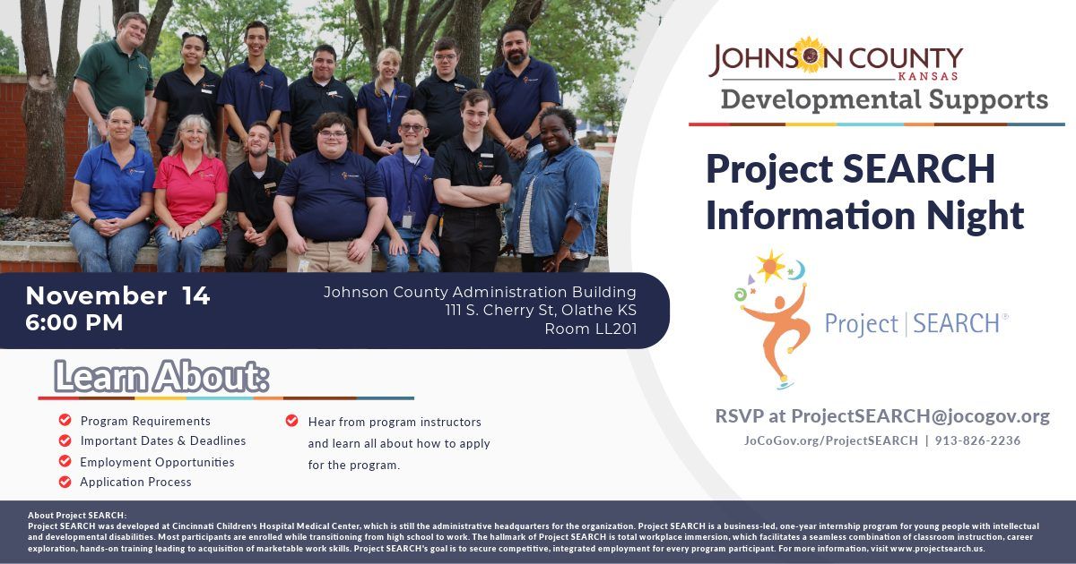 JCDS Project SEARCH Information Night