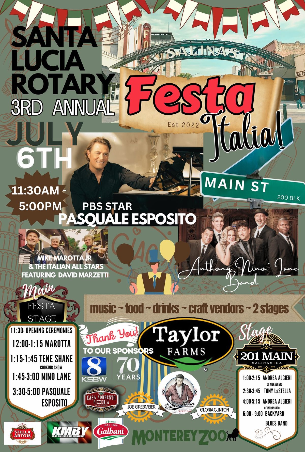 Santa Luc\u00eda Rotary Presents Festa Italia \ud83c\uddee\ud83c\uddf9 