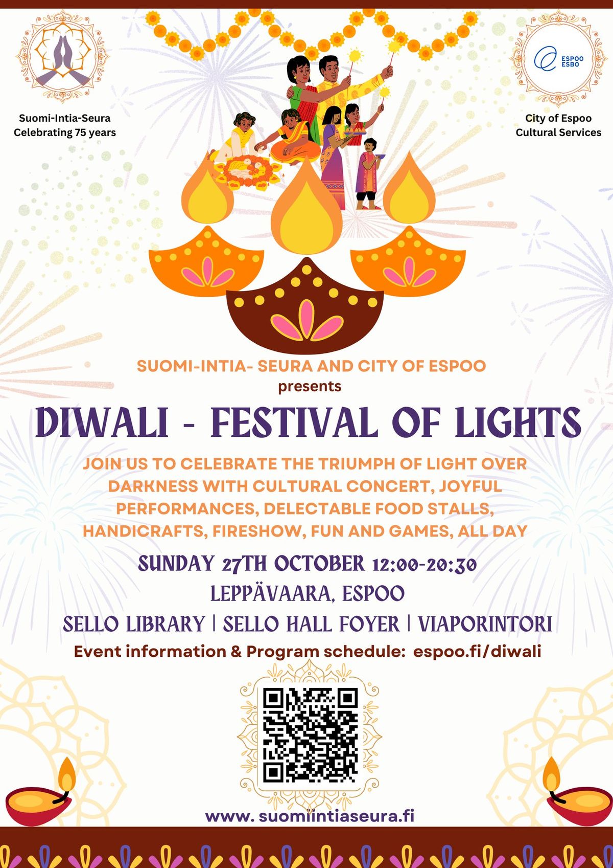 Diwali 2024 \u2013 Festival of lights \/ Diwali 2024 \u2013 Valon juhla