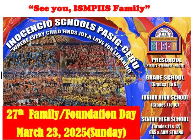 ISMPIIS  27TH FAMILY \/ FOUNDATION DAY