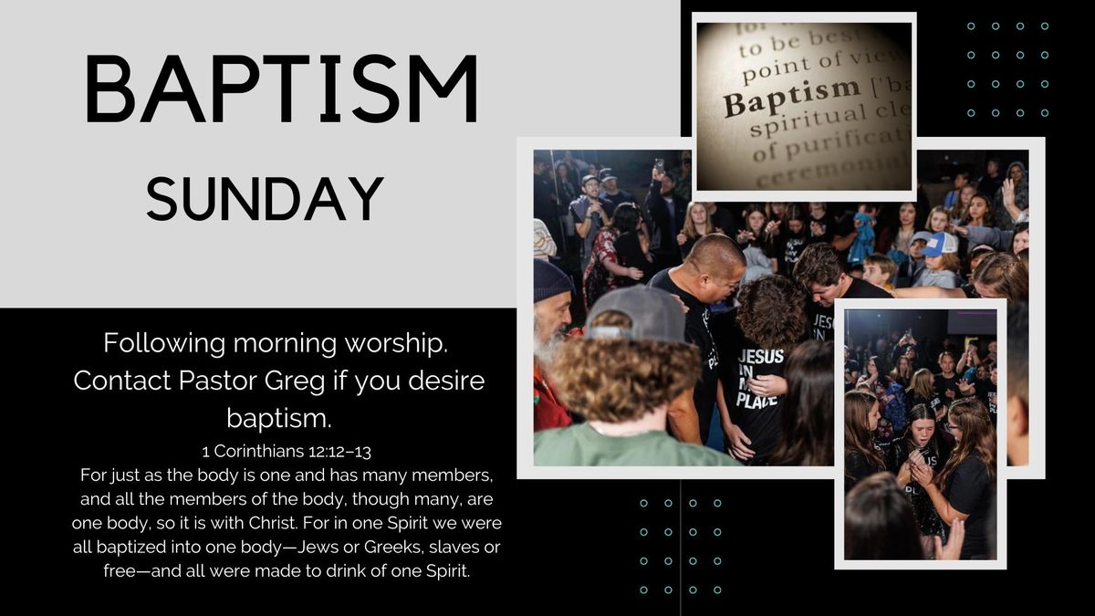 Baptism Sunday