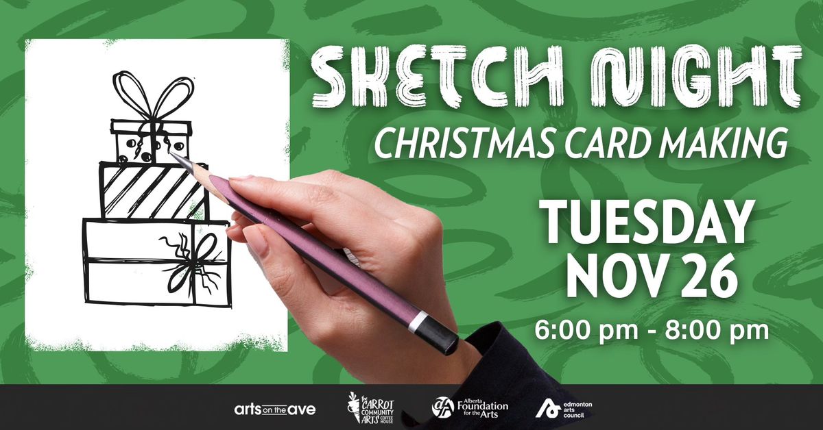 Sketch Night at the Carrot - Christmas Card Making