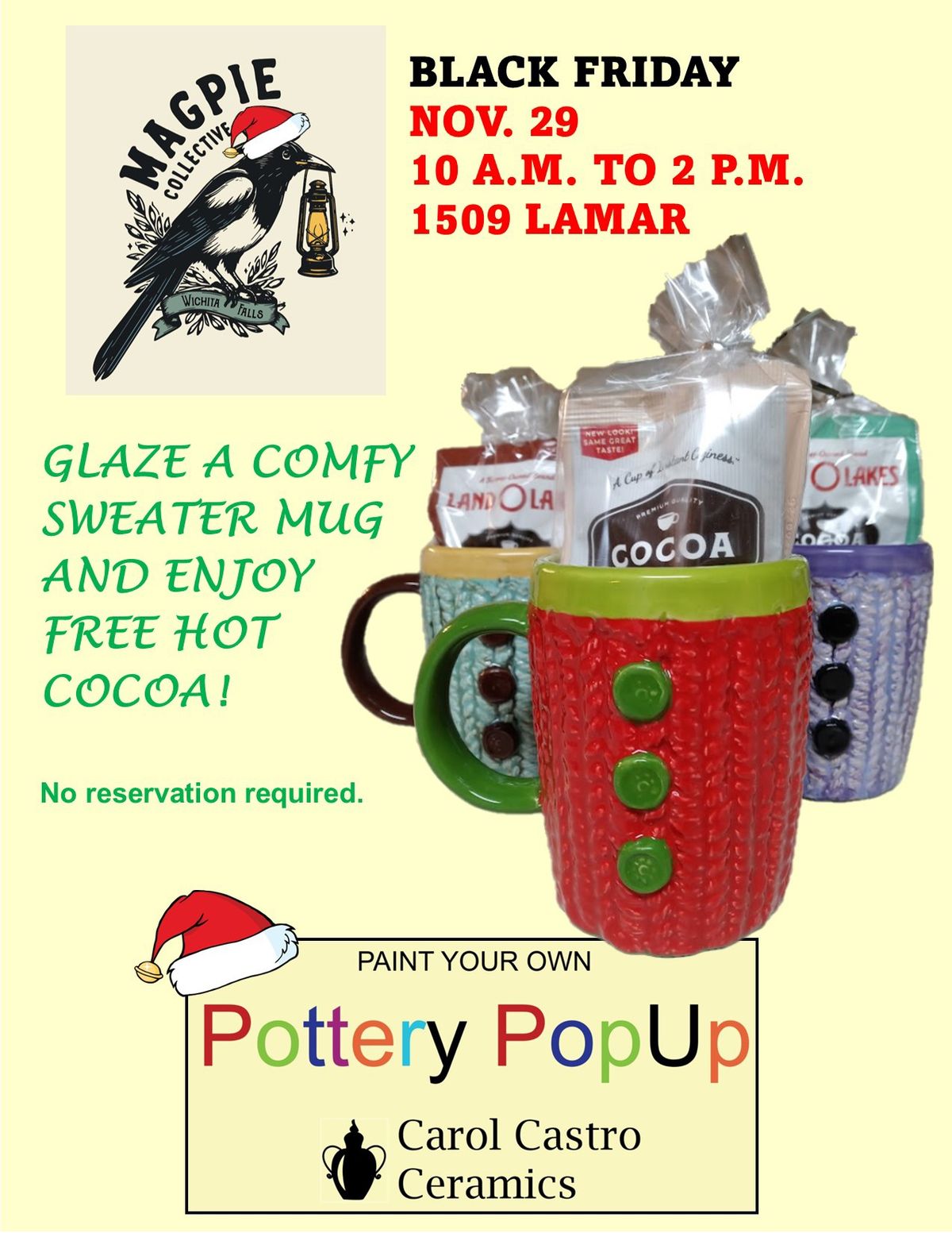 Pottery Pop-Up with Carol Castro Ceramics