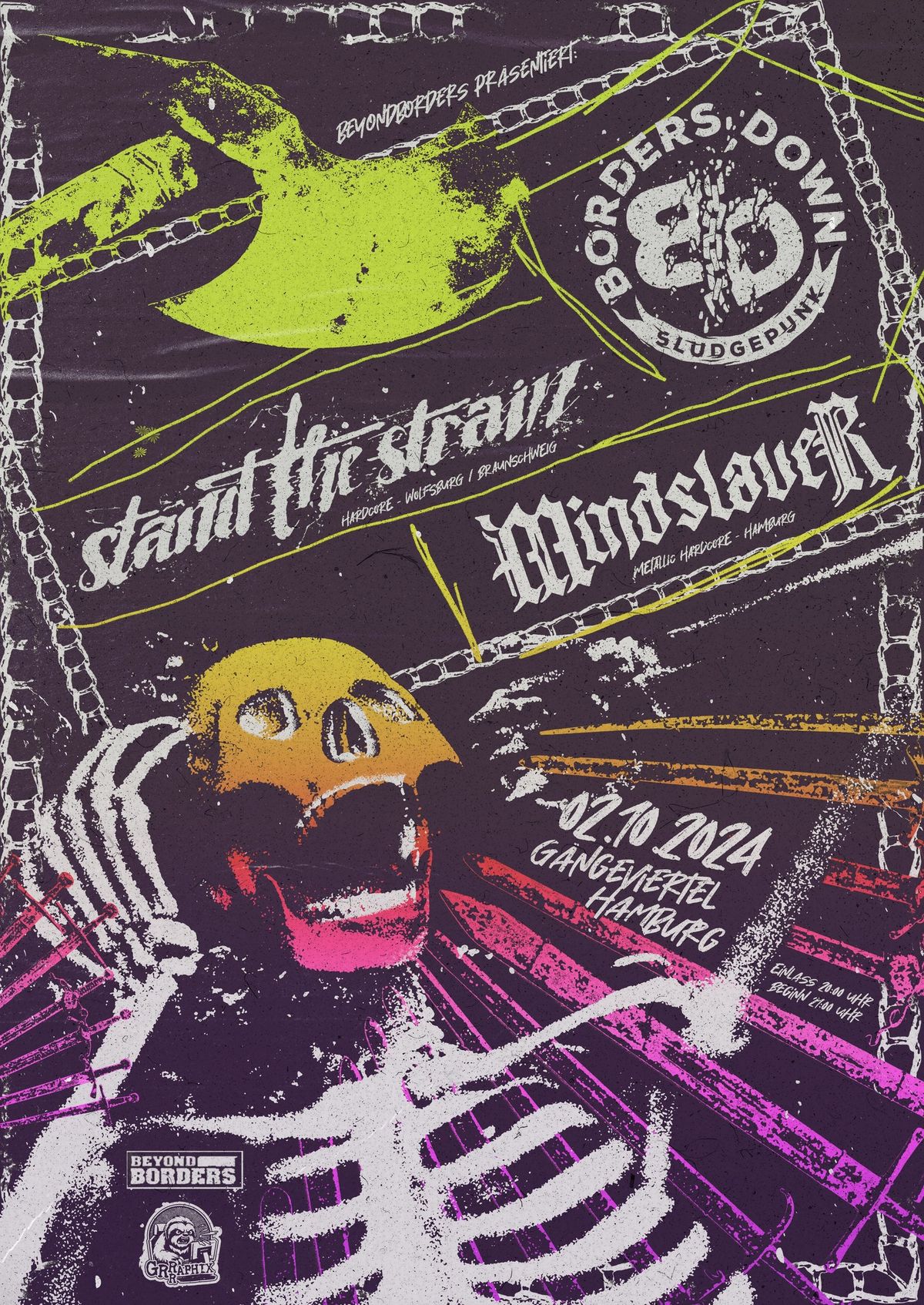 Borders Down + Stand the Strain + Mindslaver live im G\u00e4ngeviertel