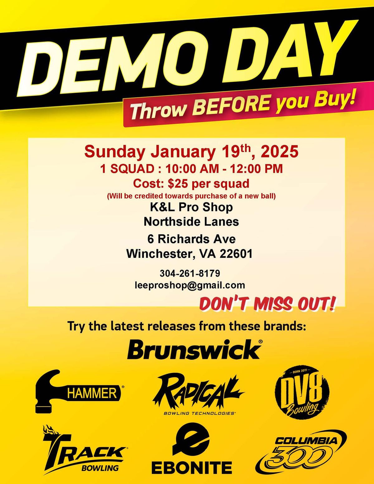 Demo Event: K&L Pro Shop @ Northside Lanes