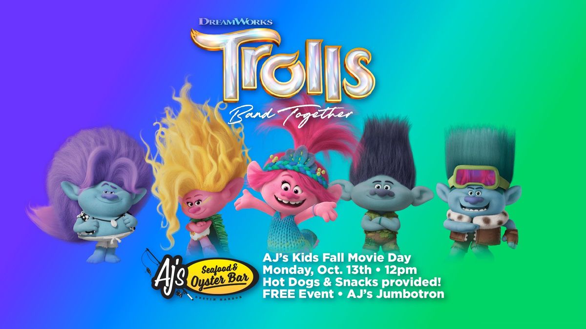 \ud83c\udfac\ud83c\udf42 **Kids Fall Movie Day at AJ\u2019s Jumbotron!** \ud83c\udf42\ud83c\udfac