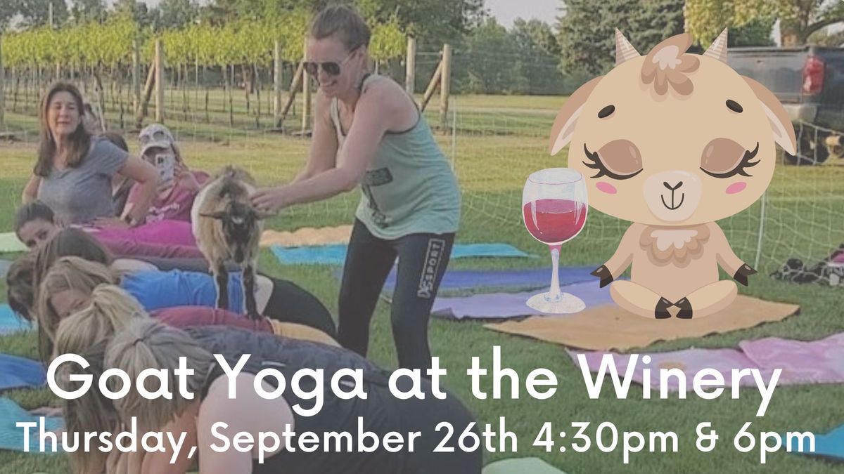 Goat Yoga at Storehouse Farms Winery