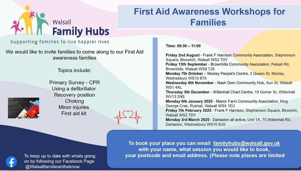 First Aid Awareness for families 