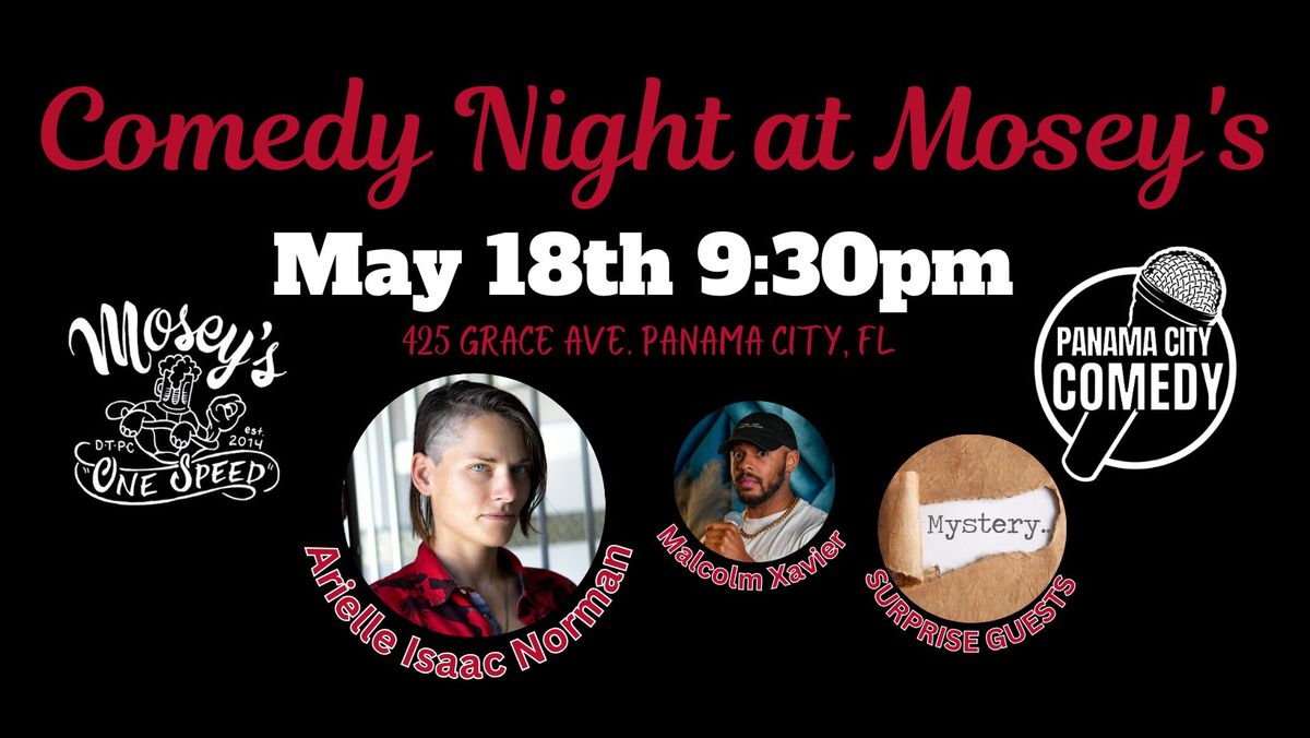 Comedy Night at Mosey's! 9:30pm