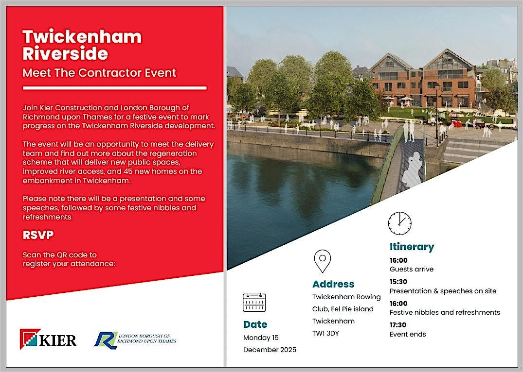 Twickenham Riverside - Meet The Contractor Event