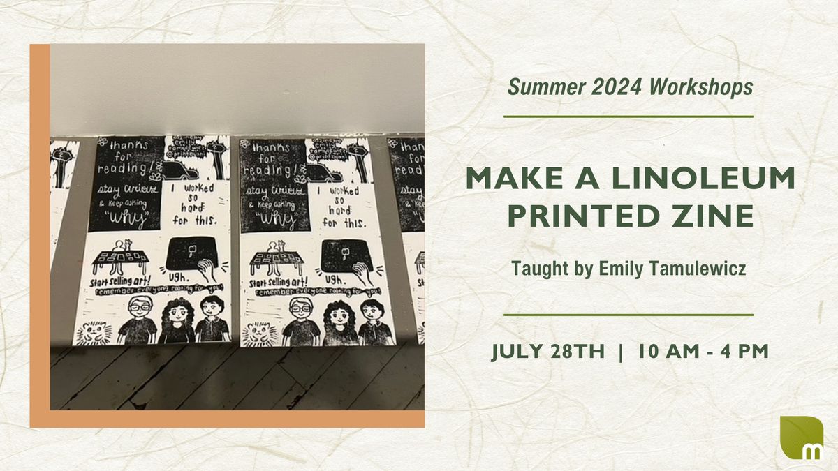 Make a Linoleum Printed Zine Workshop