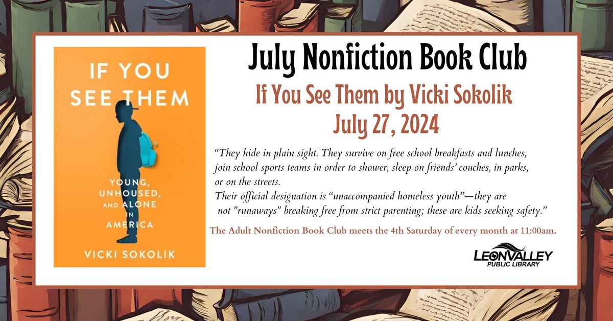 July Adult Nonfiction Book Club