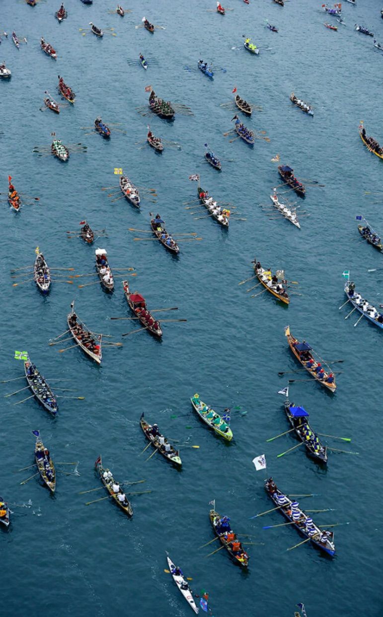 St Agnes Gig Club Competition in the Great River Race