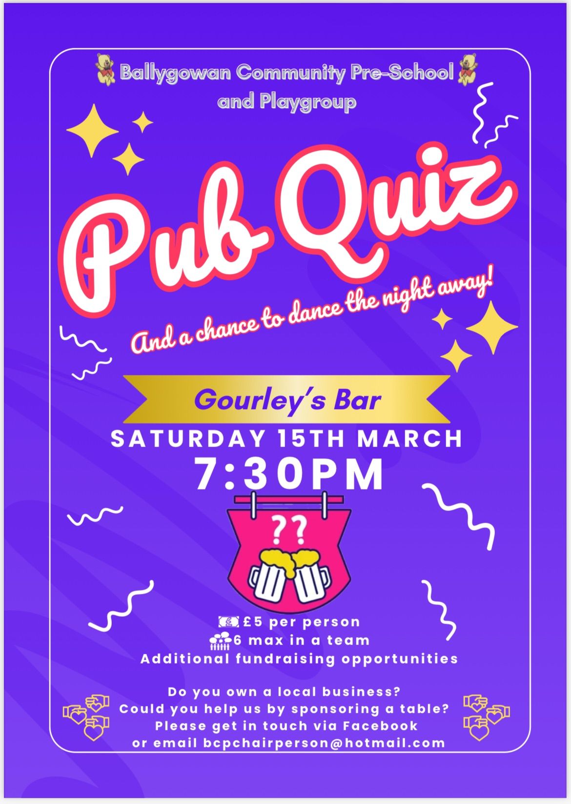 BCP Pub Quiz Fundraiser