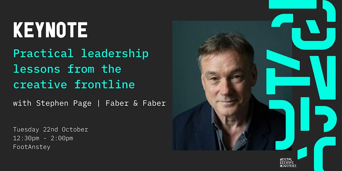 Practical leadership lessons from the creative frontline: Stephen Page