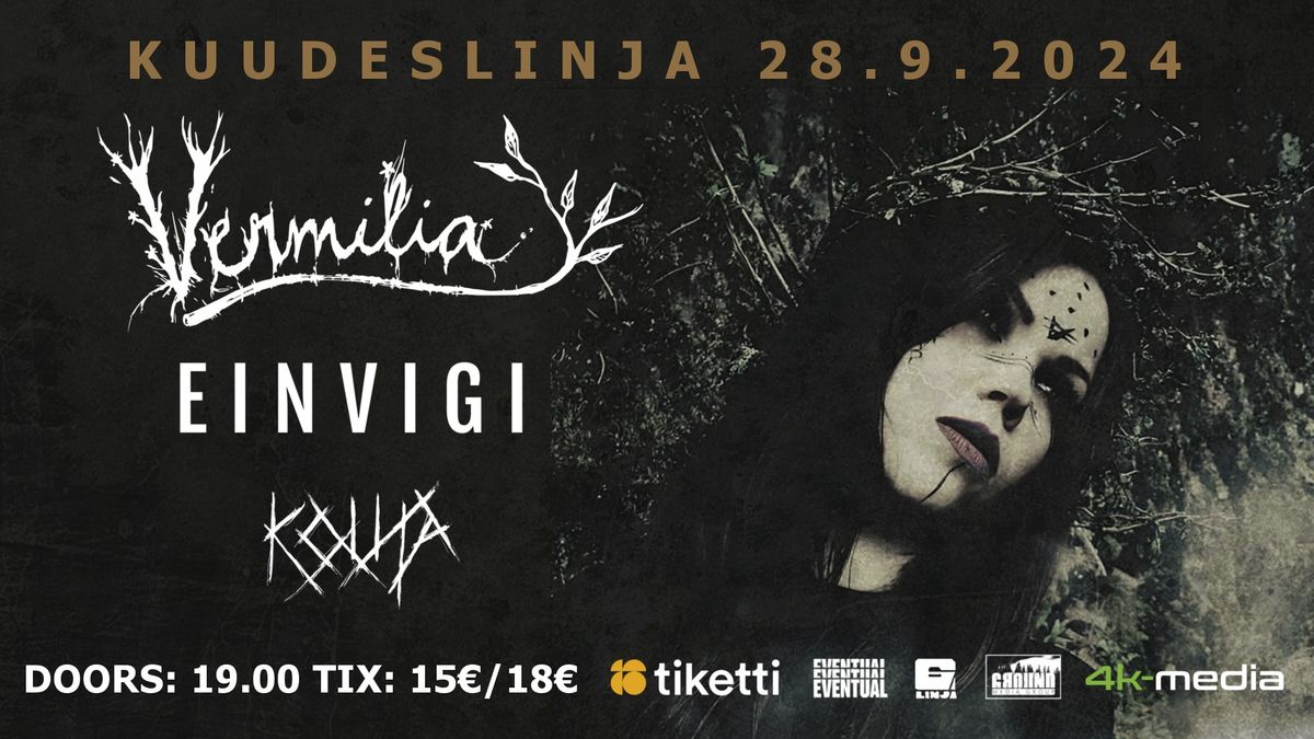 Vermilia + Einvigi + Kouta @ Kuudeslinja, Helsinki, Finland