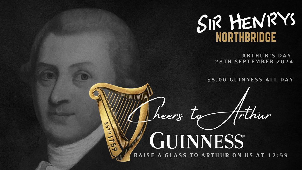 Arthur\u2019s Day (Raise a glass to Arthur Guinness on us)