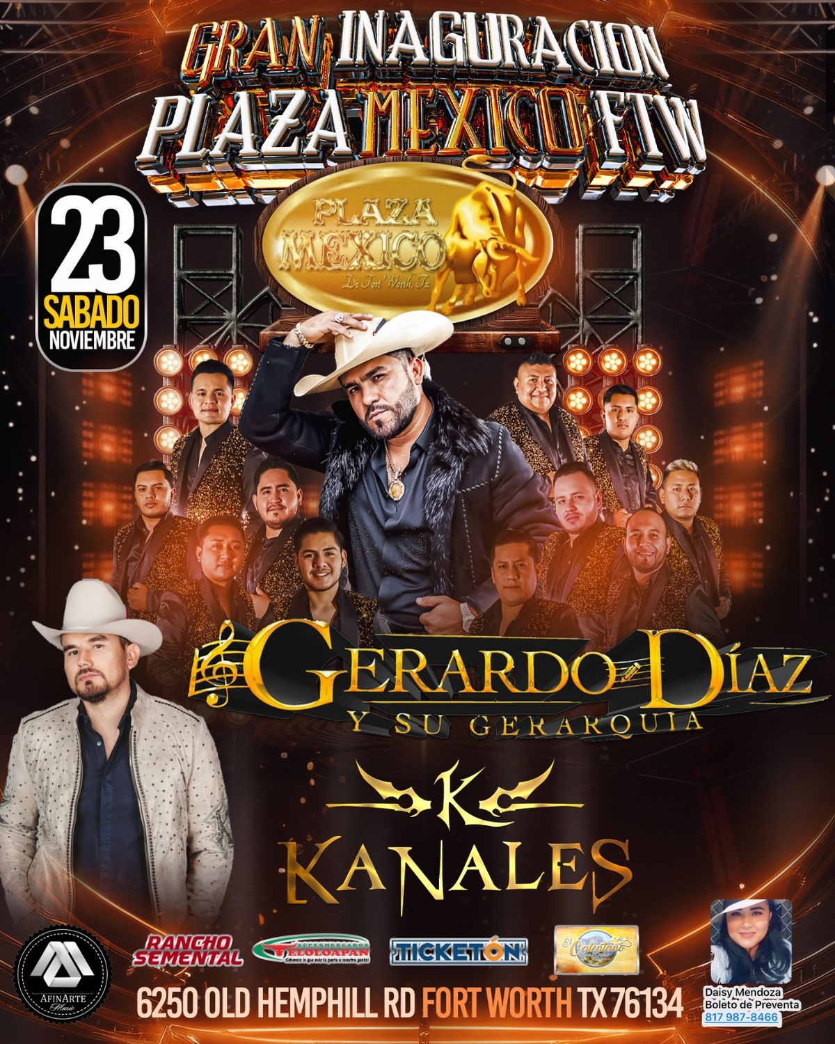 Gerardo Diaz y Kanales En Fort Worth,TX