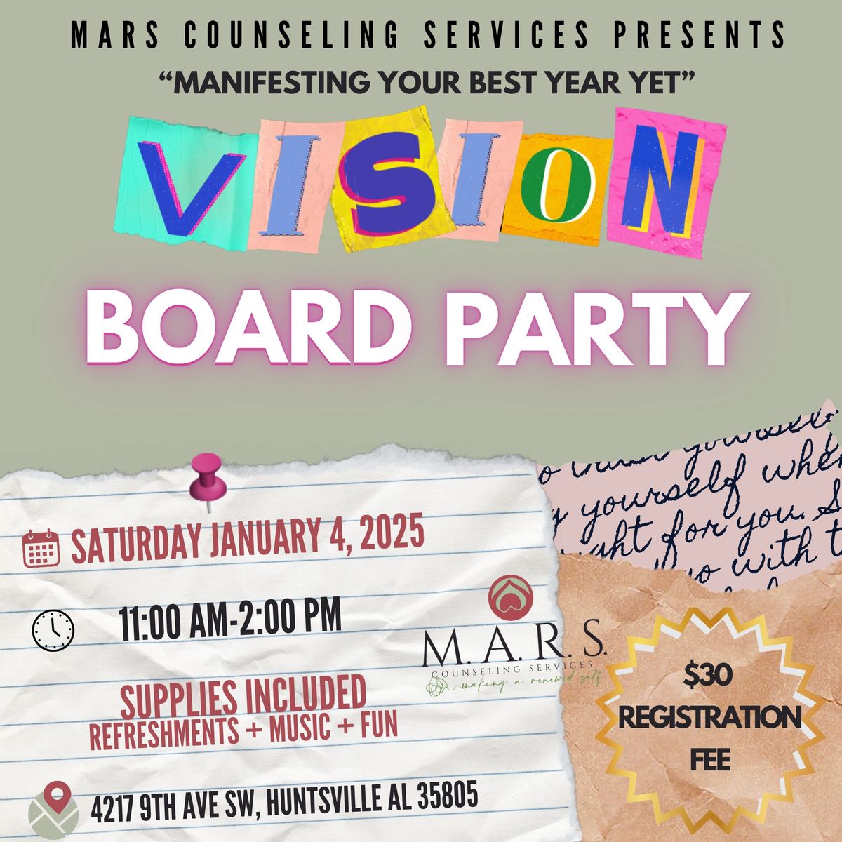 Manifesting Your Best Year Yet: Vision Board Party