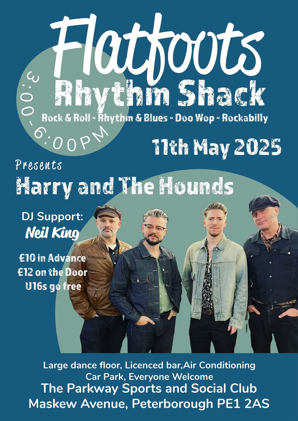 Flatfoots Rhythm Shack - Harry and The Hounds + DJ Neil King 