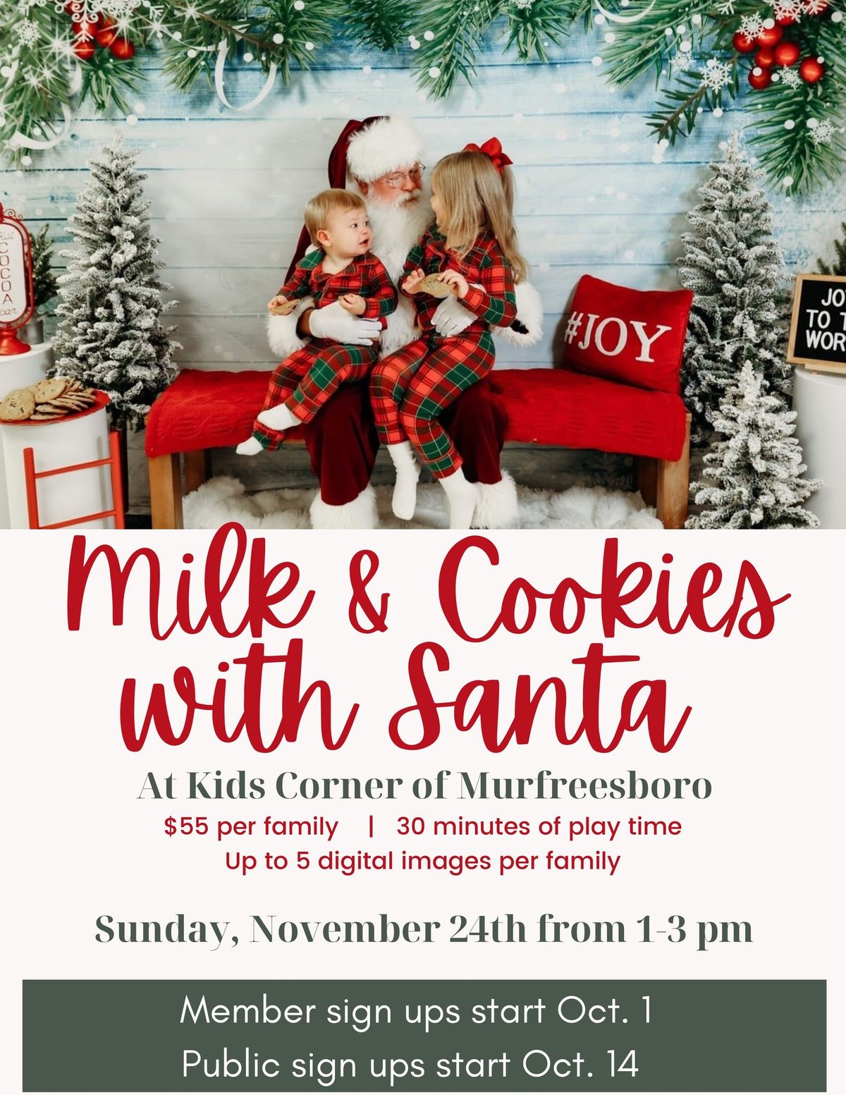 Milk & Cookies with Santa