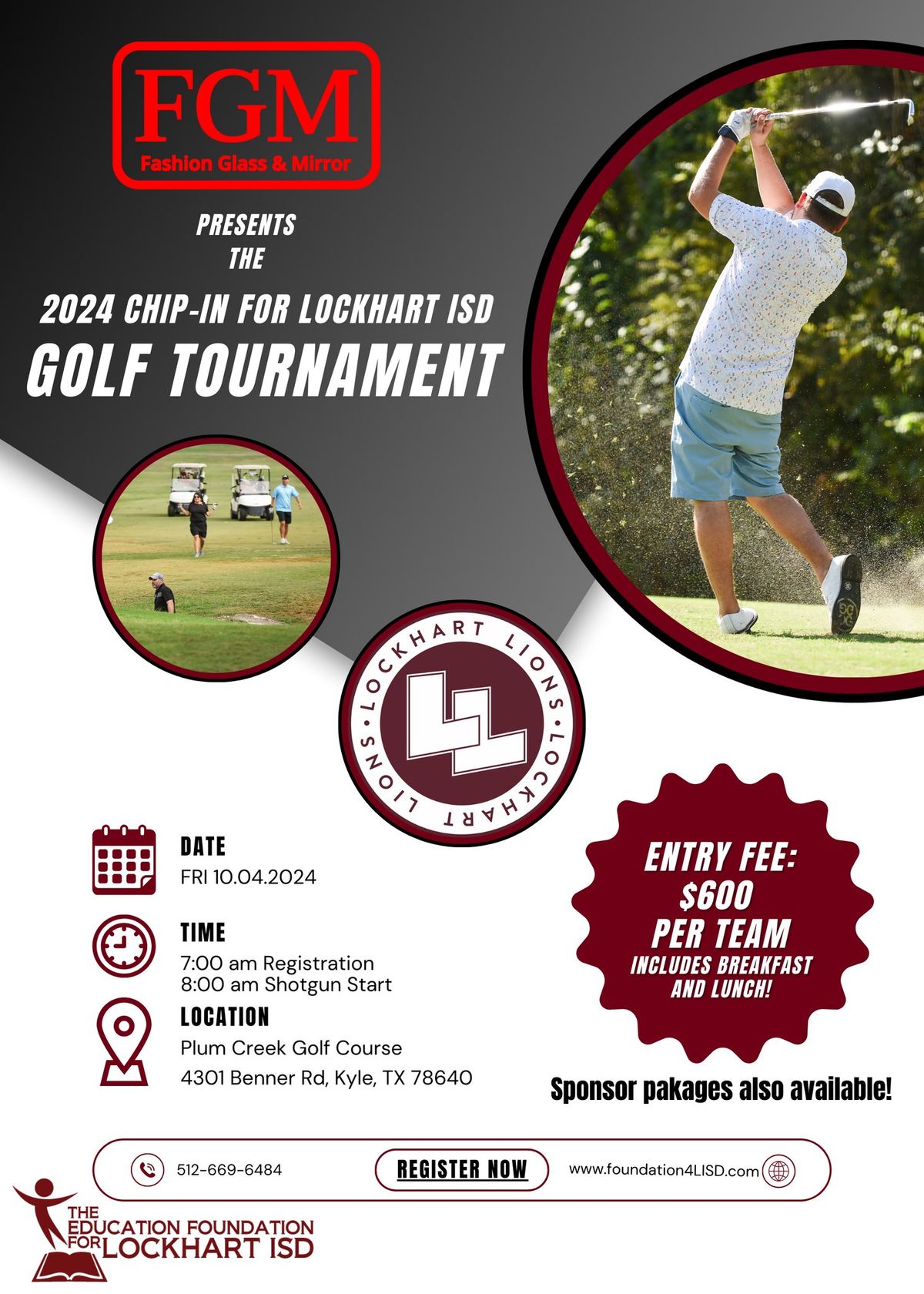 2024 Chip-In For Lockhart ISD Golf Tournament