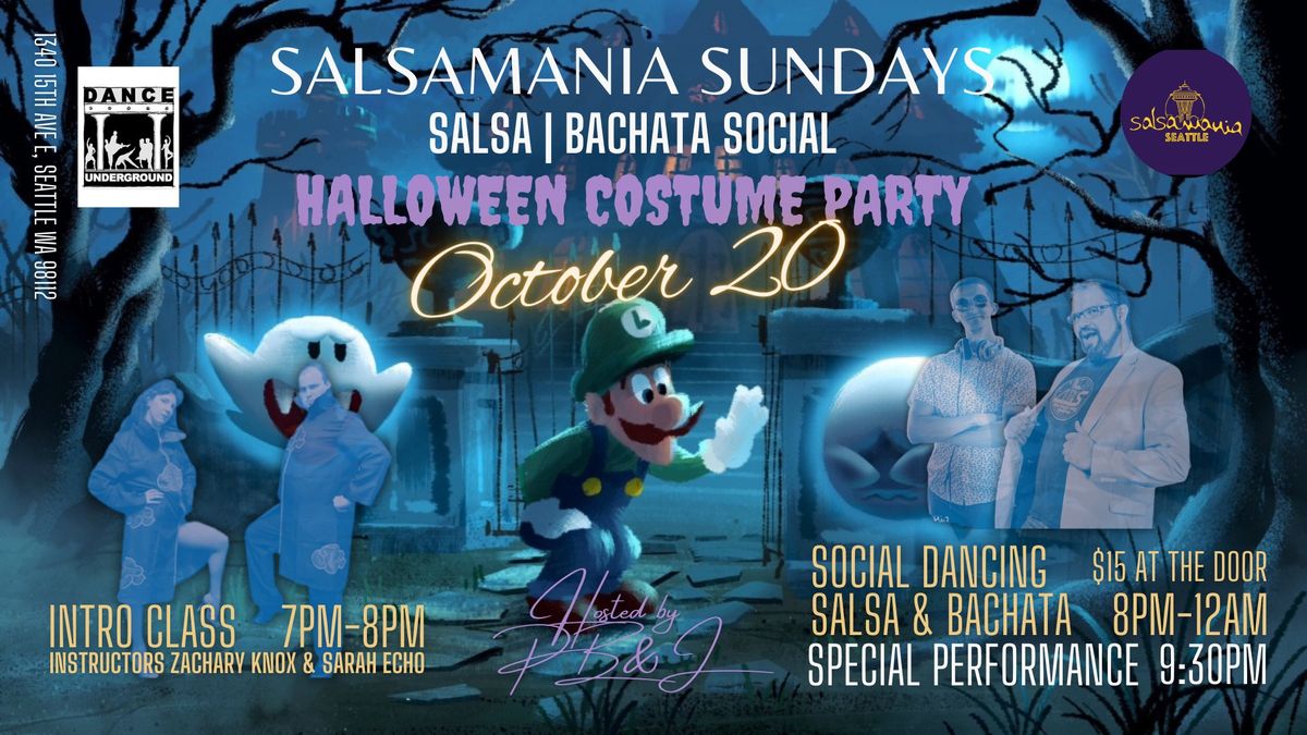 Salsamania Sundays - Salsa | Bachata | Social - HALLOWEEN SPECIAL PERFORMANCE