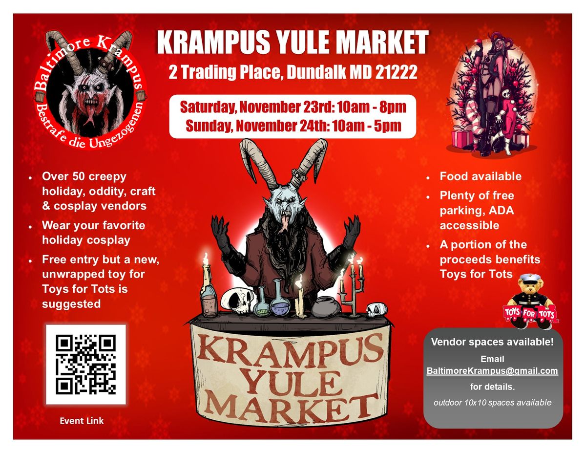 The Krampus Yule Market & Toys for Tots Fundraiser 