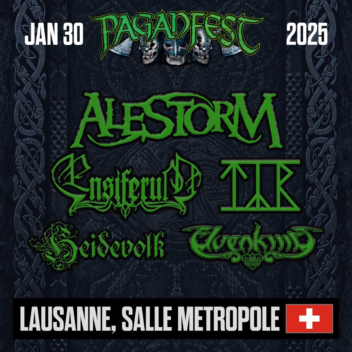 Paganfest MMXXV Lausanne - Alestorm, Ensiferum, T\u00fdr, Heidevolk, Elvenking