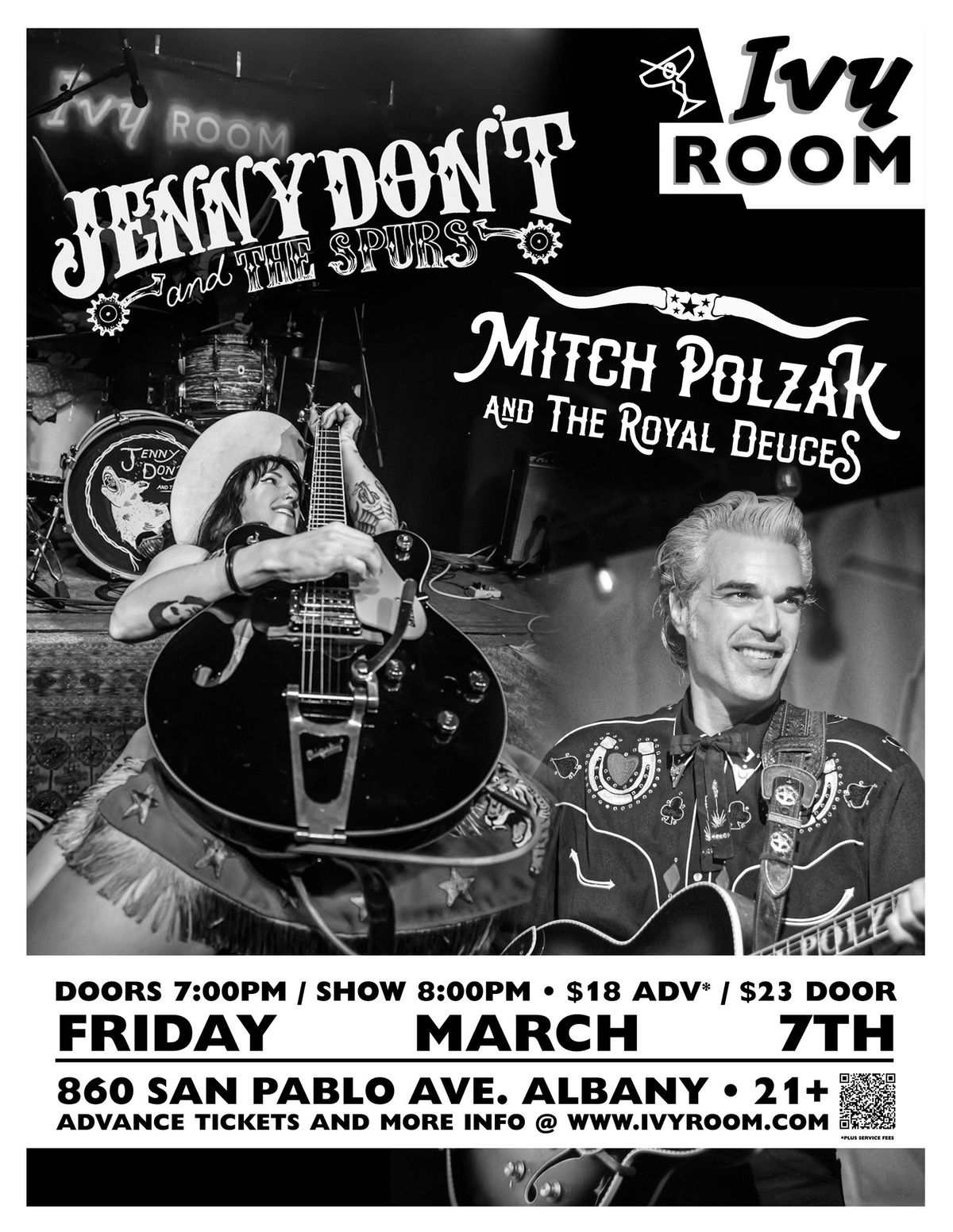 Jenny Don't and the Spurs + Mitch Polzak & The Royal Deuces