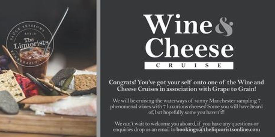 Red Wine & Cheese Tasting Cruise! 7pm (The Liquorists)