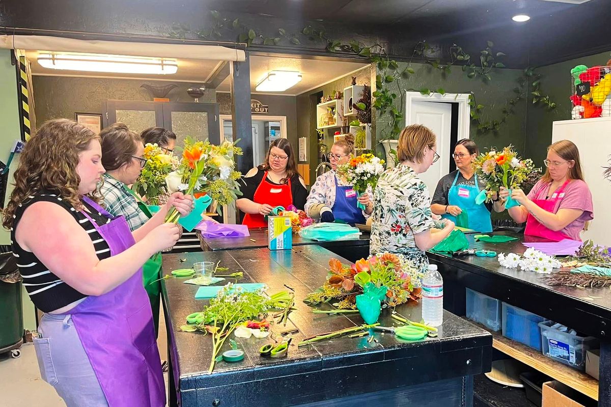 Wine & Design Floral Arrangement Class