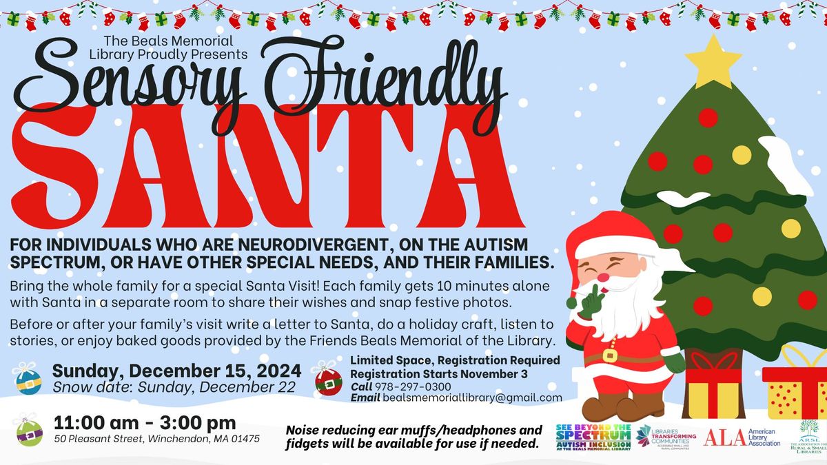 Sensory Friendly Santa Visit