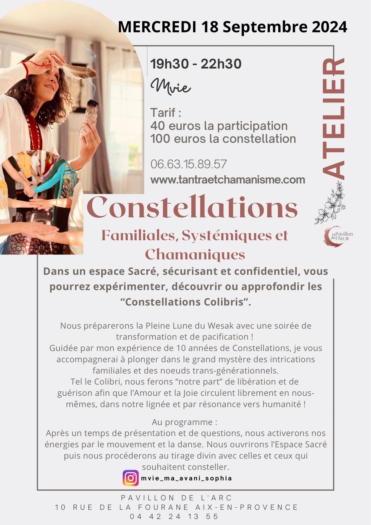 Soir\u00e9e Constellations Familiales, Syst\u00e9miques & Chamaniques \u00e0 Aix-en-Provence (13)